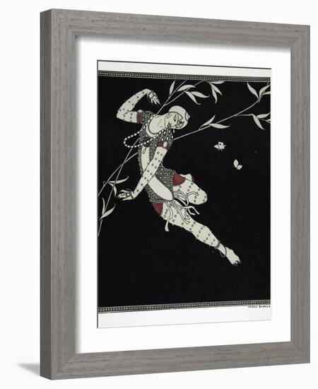 L'Oiseau de Feu, from the Series Designs on the Dances of Vaslav Nijinsky-Georges Barbier-Framed Giclee Print