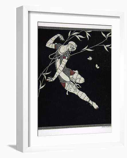 L'Oiseau de Feu, from the Series Designs on the Dances of Vaslav Nijinsky-Georges Barbier-Framed Giclee Print