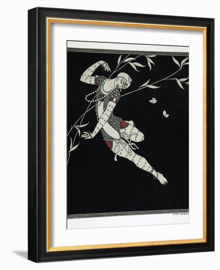 L'Oiseau de Feu, from the Series Designs on the Dances of Vaslav Nijinsky-Georges Barbier-Framed Giclee Print