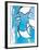 L'Oiseaux Bleu et Gris-Georges Braque-Framed Art Print