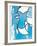 L'Oiseaux Bleu et Gris-Georges Braque-Framed Art Print