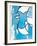 L'Oiseaux Bleu et Gris-Georges Braque-Framed Art Print