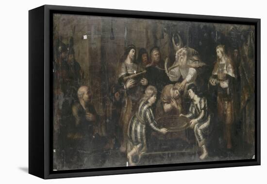 L'Onction de Salomon-Cornelis de Vos-Framed Premier Image Canvas