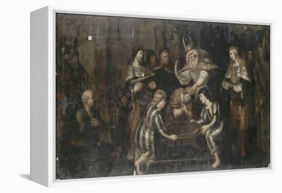 L'Onction de Salomon-Cornelis de Vos-Framed Premier Image Canvas