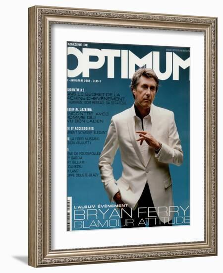 L'Optimum, April-May 2002 - Bryan Ferry Est Habillé en Gucci, Montre Polex-Benoit Peverelli-Framed Art Print