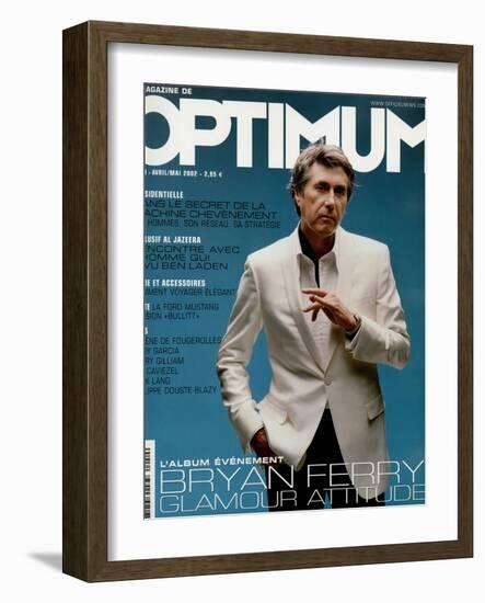 L'Optimum, April-May 2002 - Bryan Ferry Est Habillé en Gucci, Montre Polex-Benoit Peverelli-Framed Art Print