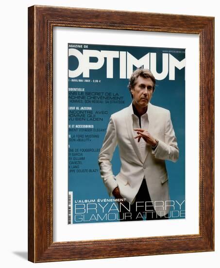 L'Optimum, April-May 2002 - Bryan Ferry Est Habillé en Gucci, Montre Polex-Benoit Peverelli-Framed Art Print