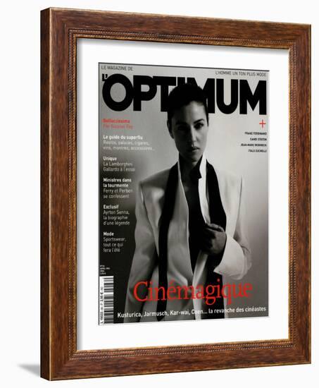 L'Optimum, April-May 2004 - Monica Bellucci-Jan Welters-Framed Art Print