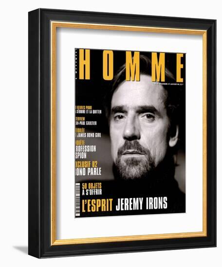 L'Optimum, December 1997-January 1998 - Jeremy Irons-Karl Dickenson-Framed Premium Giclee Print