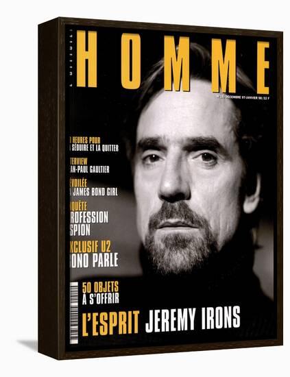 L'Optimum, December 1997-January 1998 - Jeremy Irons-Karl Dickenson-Framed Stretched Canvas