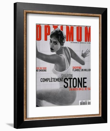 L'Optimum, December 1998-January 1999 - Sharon Stone-Herb Ritts Visages-Framed Premium Giclee Print