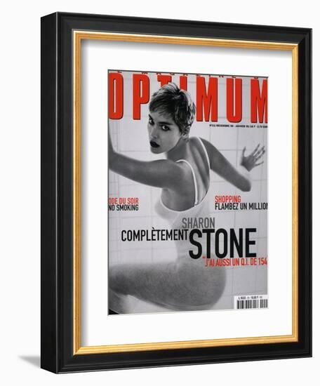 L'Optimum, December 1998-January 1999 - Sharon Stone-Herb Ritts Visages-Framed Premium Giclee Print