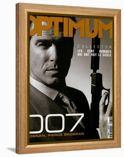 L'Optimum, December 1999-January 2000 - Pierce Brosnan-null-Framed Stretched Canvas