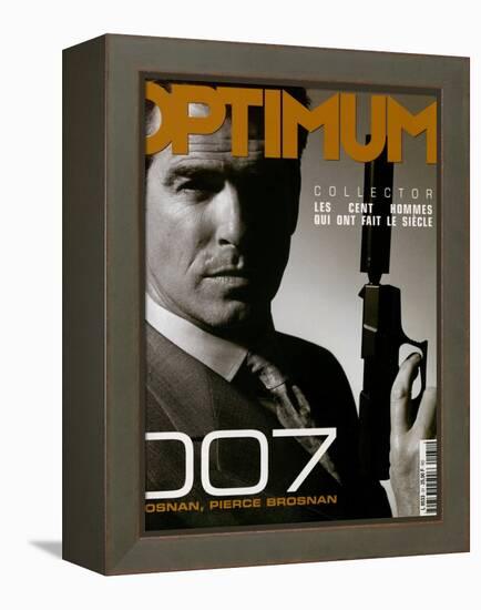 L'Optimum, December 1999-January 2000 - Pierce Brosnan-null-Framed Stretched Canvas