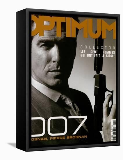 L'Optimum, December 1999-January 2000 - Pierce Brosnan-null-Framed Stretched Canvas