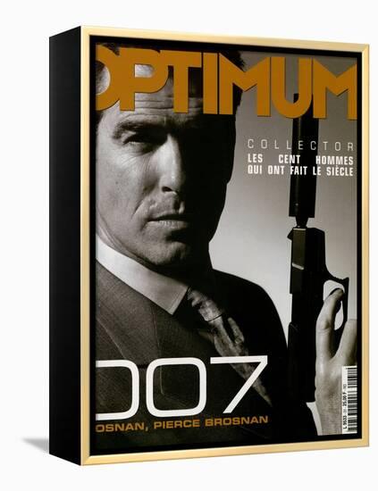 L'Optimum, December 1999-January 2000 - Pierce Brosnan-null-Framed Stretched Canvas