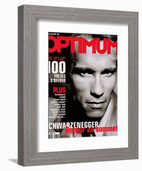 L'Optimum, December 2000-January 2000 - Arnold Schwarzenegger-John Stoddart-Framed Premium Giclee Print