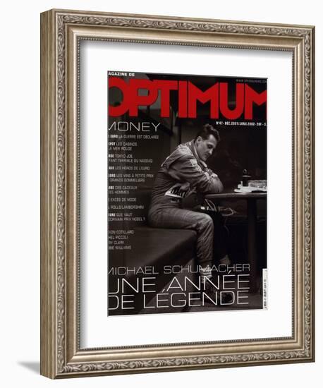 L'Optimum, December 2001-January 2002 - Michael Schumacher-Peter Marlow-Framed Premium Giclee Print