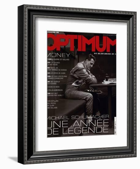 L'Optimum, December 2001-January 2002 - Michael Schumacher-Peter Marlow-Framed Premium Giclee Print