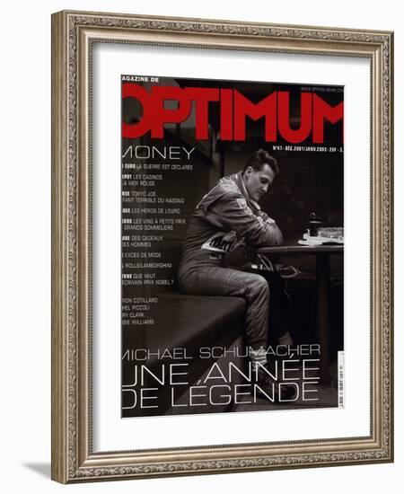 L'Optimum, December 2001-January 2002 - Michael Schumacher-Peter Marlow-Framed Art Print