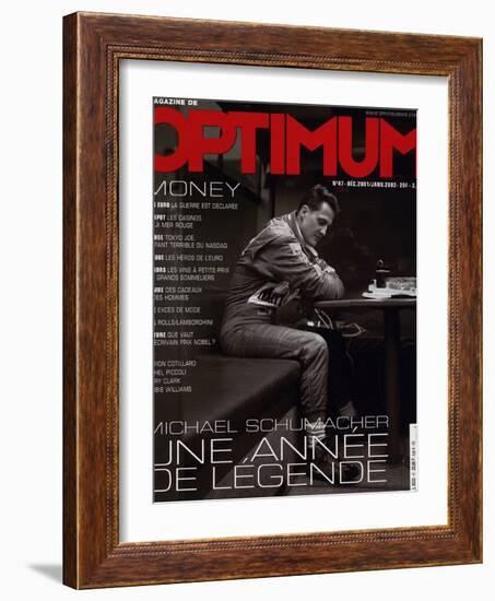 L'Optimum, December 2001-January 2002 - Michael Schumacher-Peter Marlow-Framed Art Print