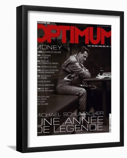 L'Optimum, December 2001-January 2002 - Michael Schumacher-Peter Marlow-Framed Art Print