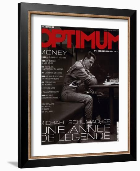 L'Optimum, December 2001-January 2002 - Michael Schumacher-Peter Marlow-Framed Art Print