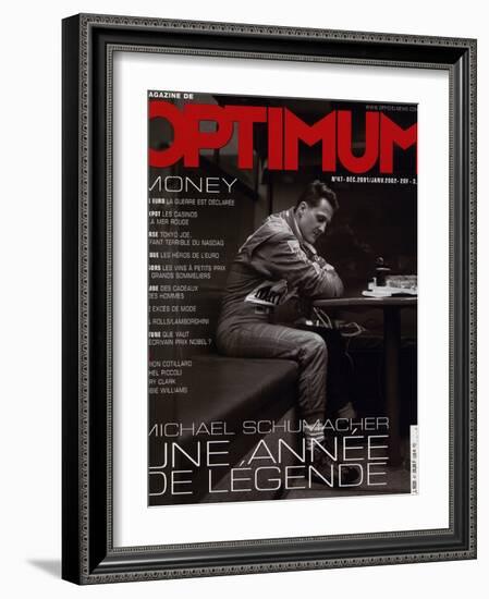 L'Optimum, December 2001-January 2002 - Michael Schumacher-Peter Marlow-Framed Art Print