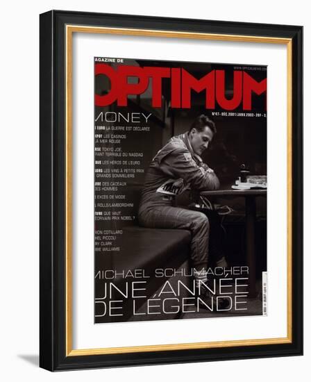 L'Optimum, December 2001-January 2002 - Michael Schumacher-Peter Marlow-Framed Art Print