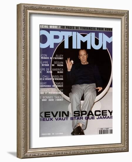 L'Optimum, February 2000 - Kevin Spacey Habillé en Prada-Richard Wright-Framed Art Print