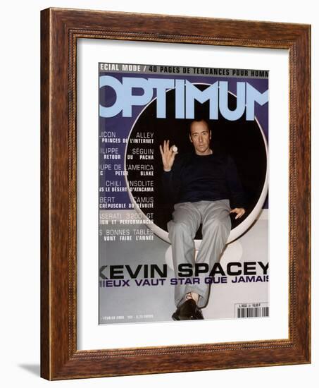 L'Optimum, February 2000 - Kevin Spacey Habillé en Prada-Richard Wright-Framed Art Print