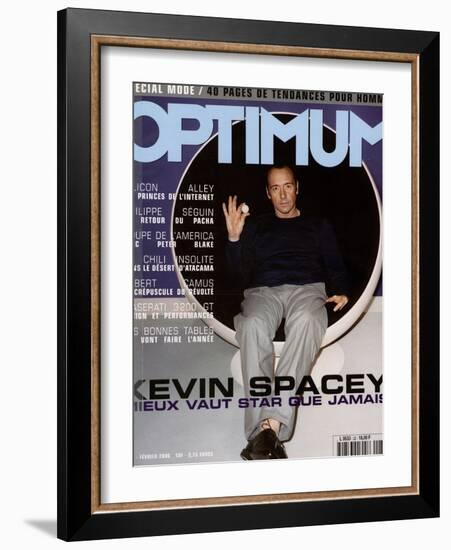 L'Optimum, February 2000 - Kevin Spacey Habillé en Prada-Richard Wright-Framed Art Print