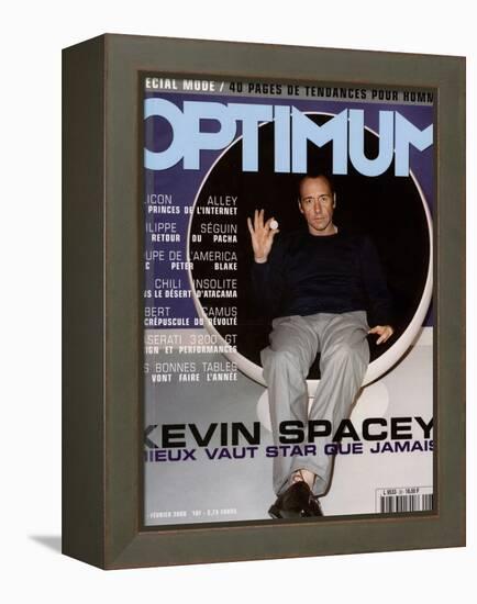 L'Optimum, February 2000 - Kevin Spacey Habillé en Prada-Richard Wright-Framed Stretched Canvas