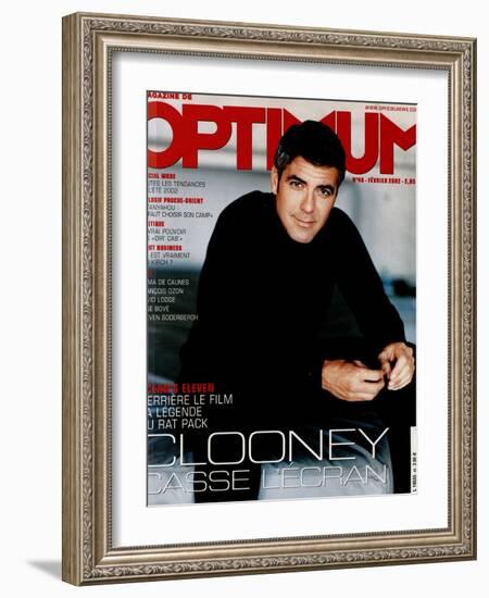 L'Optimum, February 2002 - George Clooney-Mark Seliger-Framed Art Print