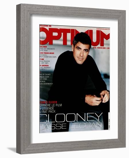 L'Optimum, February 2002 - George Clooney-Mark Seliger-Framed Art Print