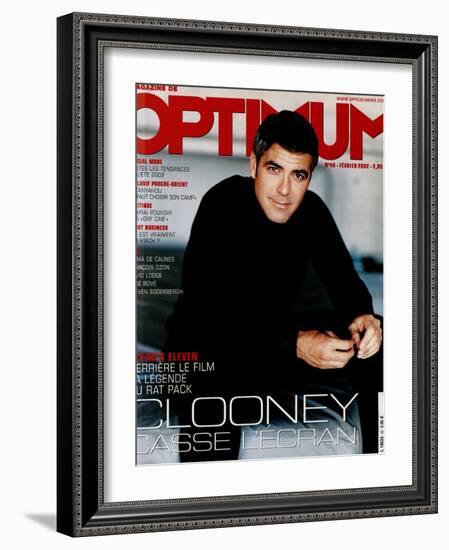 L'Optimum, February 2002 - George Clooney-Mark Seliger-Framed Art Print