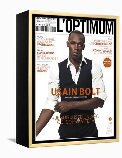 L'Optimum, July-August 2011 - Usain Bolt-Ralph Mecke-Framed Stretched Canvas