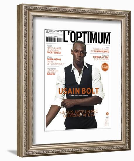 L'Optimum, July-August 2011 - Usain Bolt-Ralph Mecke-Framed Premium Giclee Print