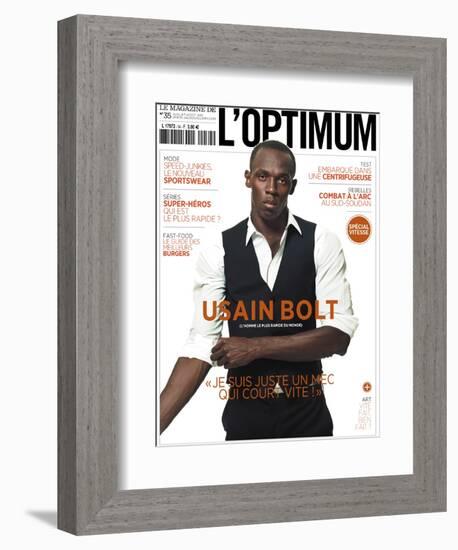 L'Optimum, July-August 2011 - Usain Bolt-Ralph Mecke-Framed Premium Giclee Print