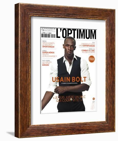 L'Optimum, July-August 2011 - Usain Bolt-Ralph Mecke-Framed Premium Giclee Print