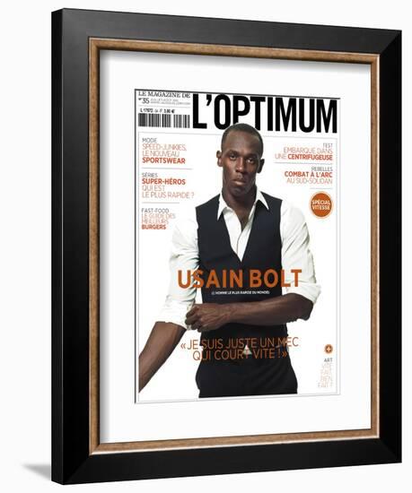 L'Optimum, July-August 2011 - Usain Bolt-Ralph Mecke-Framed Premium Giclee Print