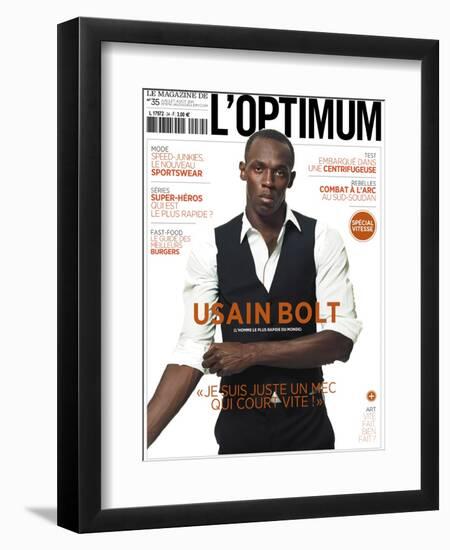 L'Optimum, July-August 2011 - Usain Bolt-Ralph Mecke-Framed Premium Giclee Print