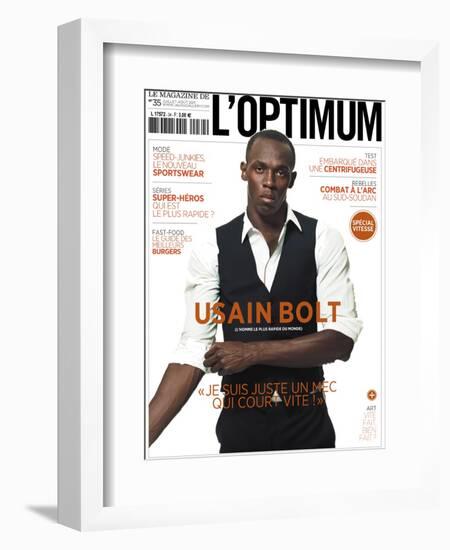 L'Optimum, July-August 2011 - Usain Bolt-Ralph Mecke-Framed Premium Giclee Print