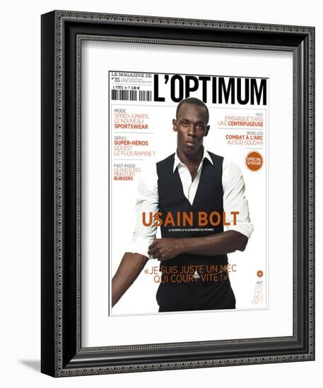 L'Optimum, July-August 2011 - Usain Bolt-Ralph Mecke-Framed Premium Giclee Print