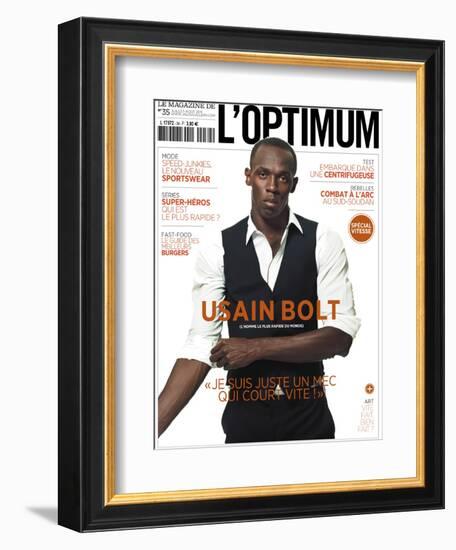 L'Optimum, July-August 2011 - Usain Bolt-Ralph Mecke-Framed Premium Giclee Print