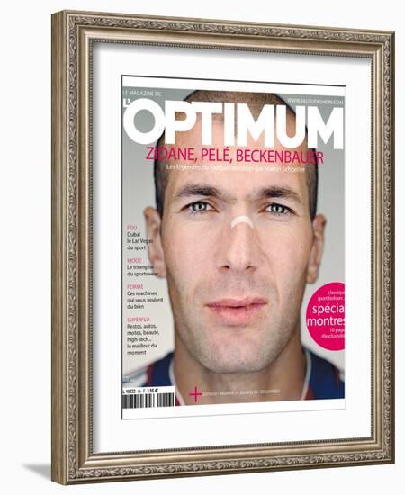 L'Optimum, June 2006 - Zinédine Zidane-Martin Schoeller-Framed Art Print