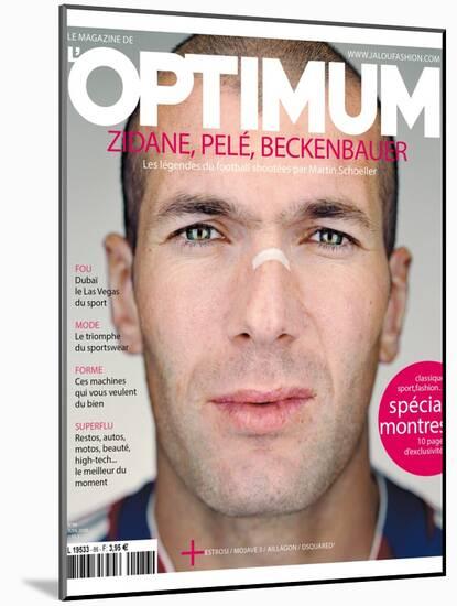 L'Optimum, June 2006 - Zinédine Zidane-Martin Schoeller-Mounted Art Print