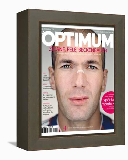 L'Optimum, June 2006 - Zinédine Zidane-Martin Schoeller-Framed Stretched Canvas