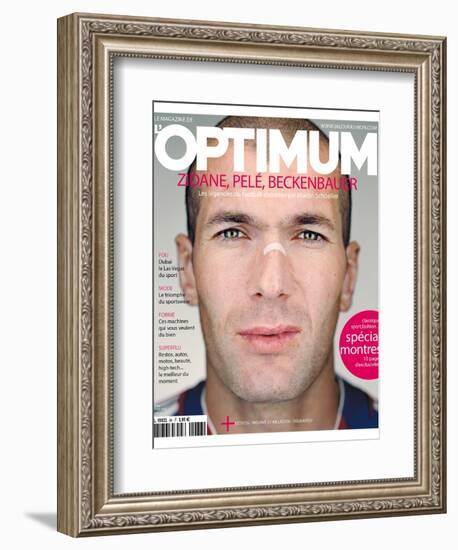 L'Optimum, June 2006 - Zinédine Zidane-Martin Schoeller-Framed Premium Giclee Print