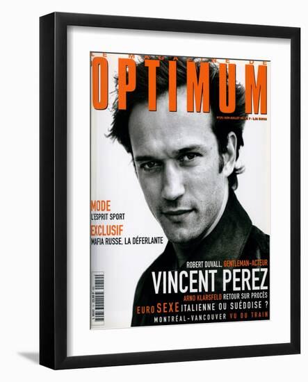 L'Optimum, June-July 1998 - Vincent Perez-Marcel Hartmann-Framed Art Print